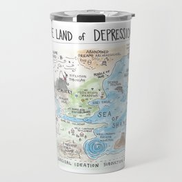 The Land of Depression Travel Mug