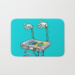 horror music cassette Bath Mat | Stereo, Template, Hipster, Style, Play, Entertainment, Symbol, Digital, Traditional, Sketch 