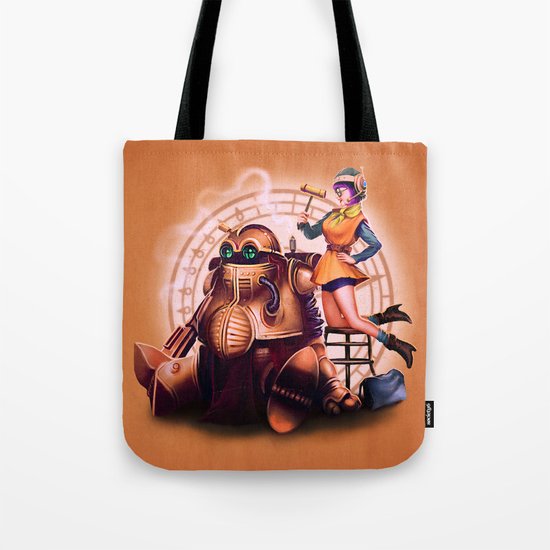 Lucca and Robo Tote Bag