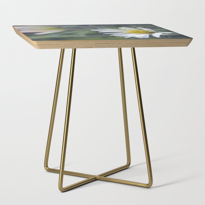 Green and white. Side Table