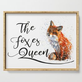 The Foxes Queen Serving Tray