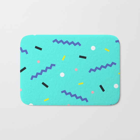 Memphis pattern 55 Bath Mat