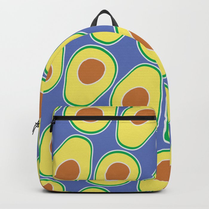 Avocado Pattern (Blue) Backpack