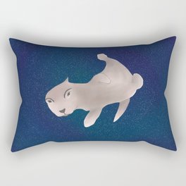 Otter in Space Rectangular Pillow