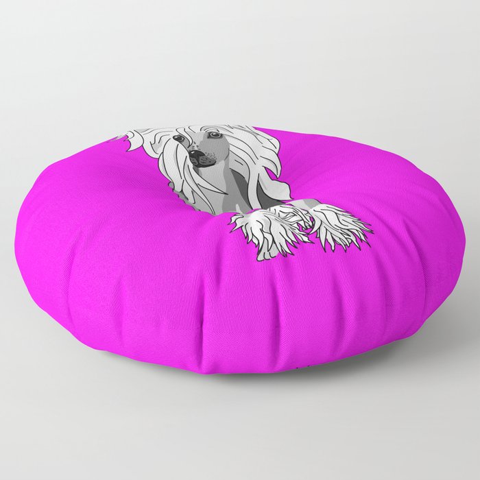 Sassy Chinese Crested Floor Pillow