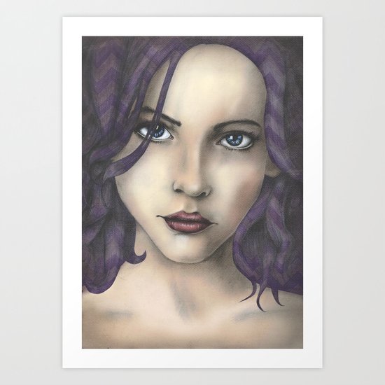 Chevron Ladies Art Print