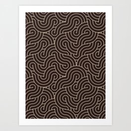 SWIRL / Coffee Art Print