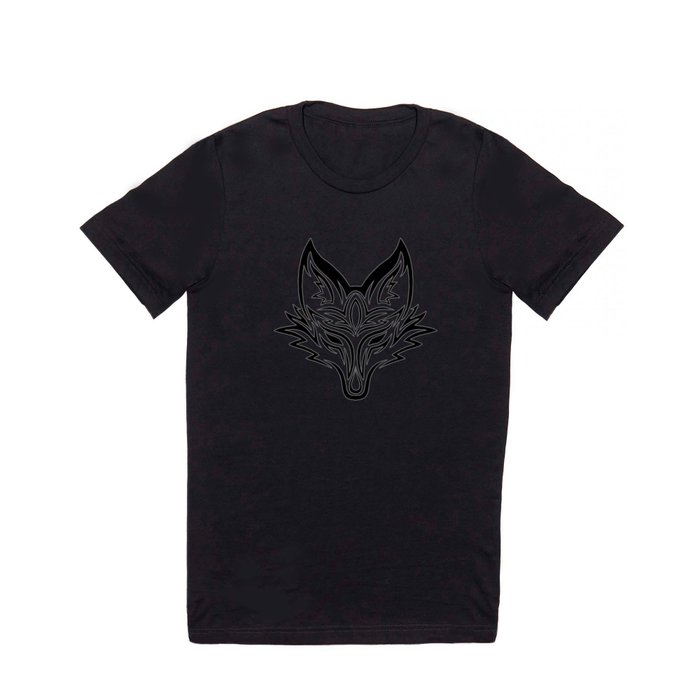 Tribal Fox Head T Shirt