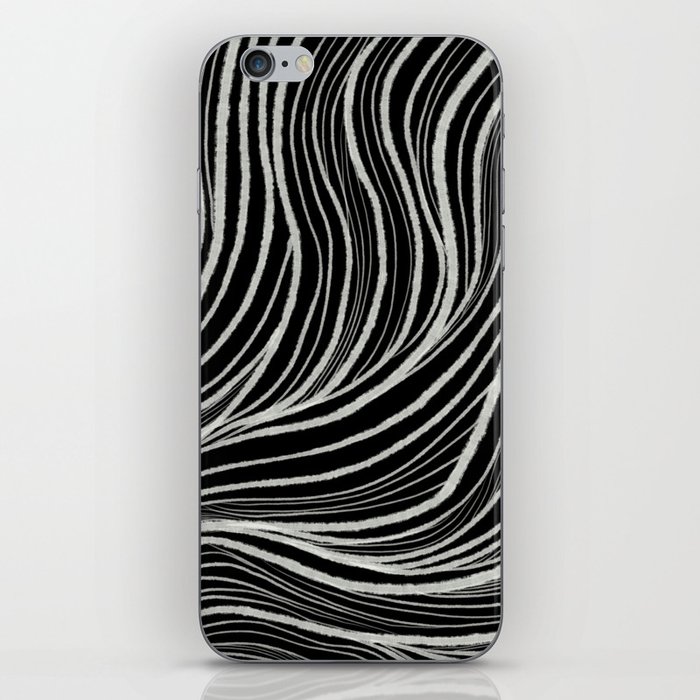 Wavy flowy textured lines  iPhone Skin