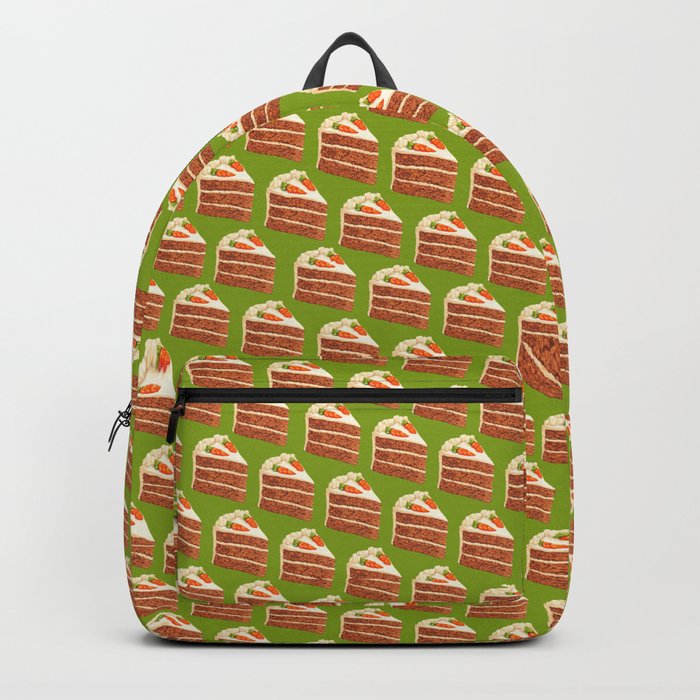Carrot Cake Pattern - Green Backpack