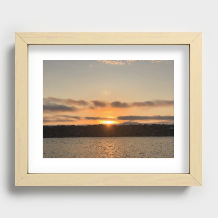 Sunrise 31st St Harbor Chicago Recessed Framed Print