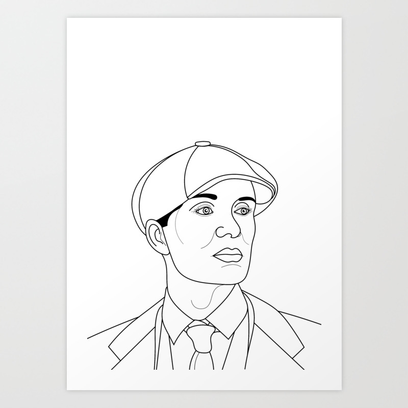 Tommy Shelby Portrait Art Print By Artyadz Society6