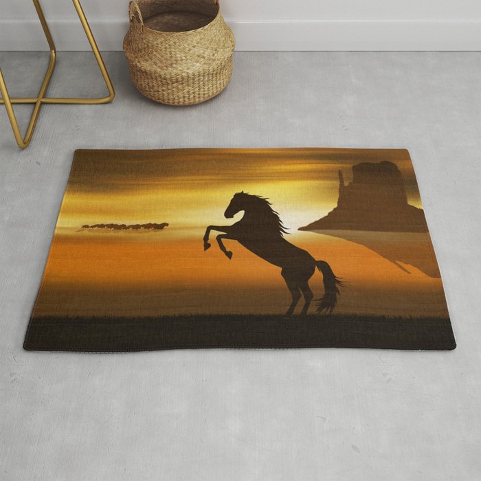 The Wild Mustang Rug By Monikajuengling Society6