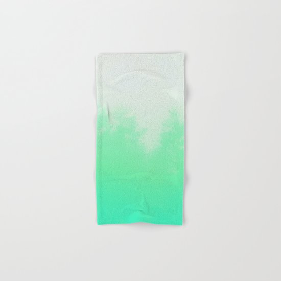 Out of focus - cool green Hand & Bath Towel