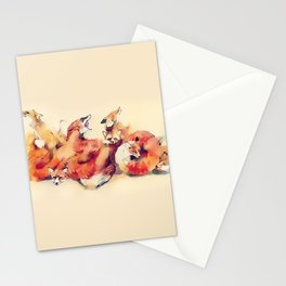 Fox Family Stationery Card