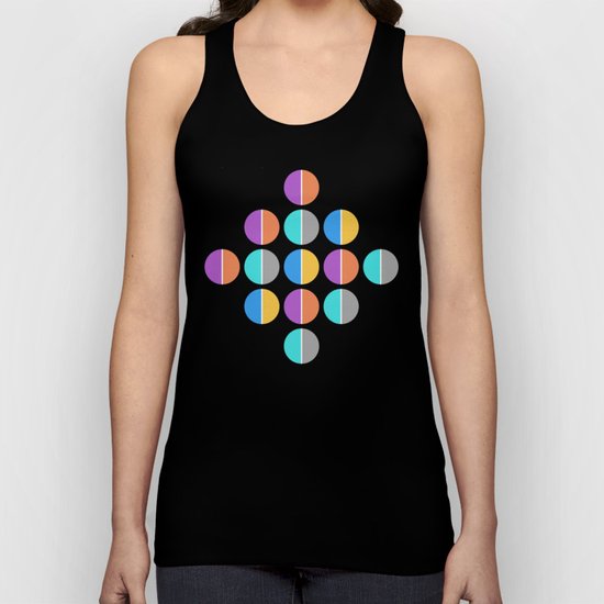 BACK TO THE 70's (abstract geometric pattern) Unisex Tank Top