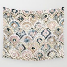 Art Deco Marble Tiles in Soft Pastels Wall Tapestry
