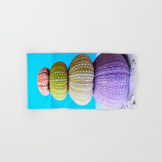 Oursin color coquillage Hand & Bath Towel