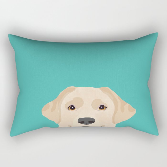 Labrador Retriever golden retriever yellow lab dog breed gifts Rectangular Pillow