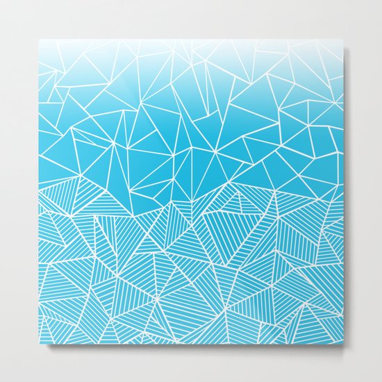 Ab Half And Half Electric Metal Print