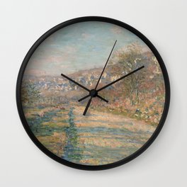 Claude Monet - Road of La Roche-Guyon Wall Clock