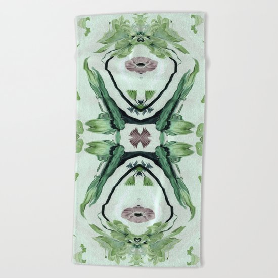 Green life Beach Towel