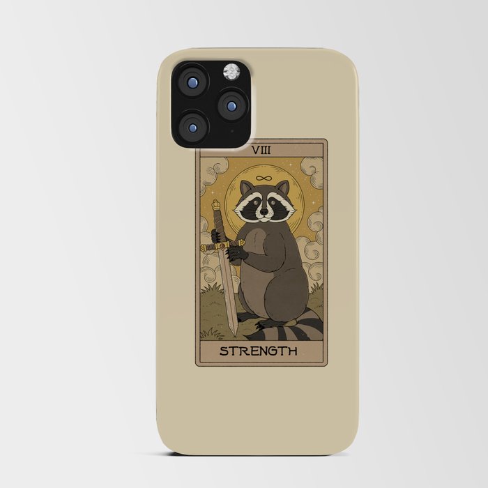 Strength - Raccoons Tarot iPhone Card Case