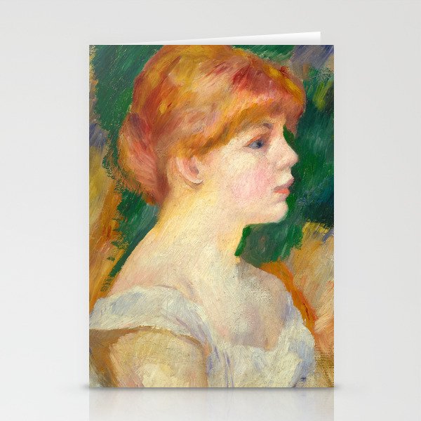 Suzanne Valadon, 1885 by Pierre-Auguste Renoir Stationery Cards