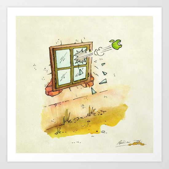 Apple! Art Print
