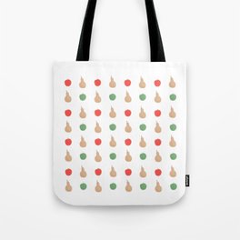 Fruits: Apple and Pear Tote Bag