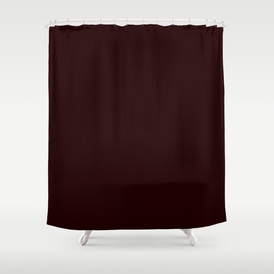 Dark Red Brown Shower Curtain By Nancy, Dark Brown Shower Curtain