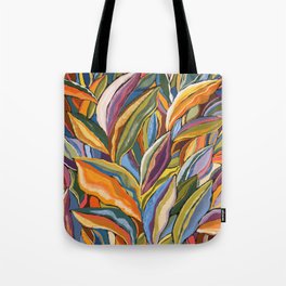 Colorful botanical art print Tote Bag