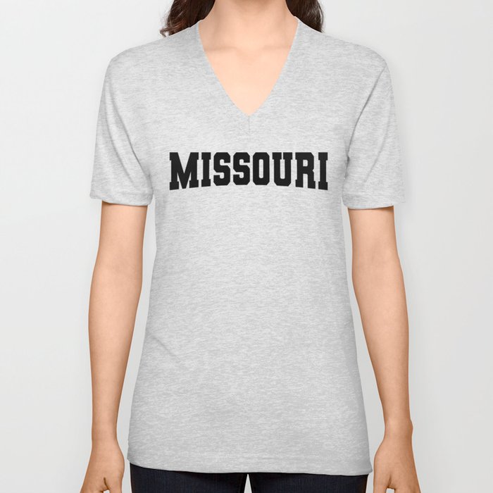 Missouri - Black V Neck T Shirt