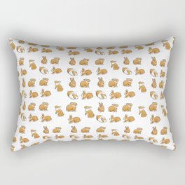 Springtime Bunny Rabbit Patterns Rectangular Pillow