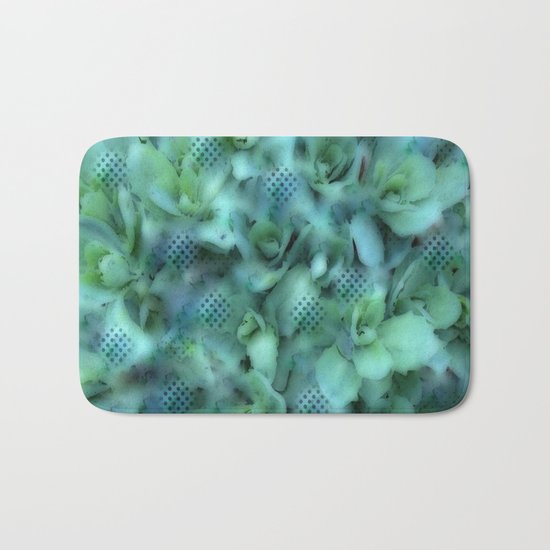 Flower | Flowers | Sedum Dot Graphic Bath Mat