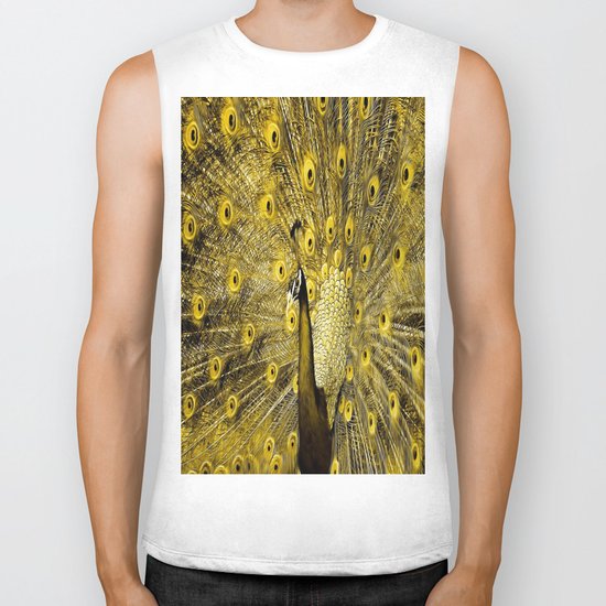 yellow art Biker Tank
