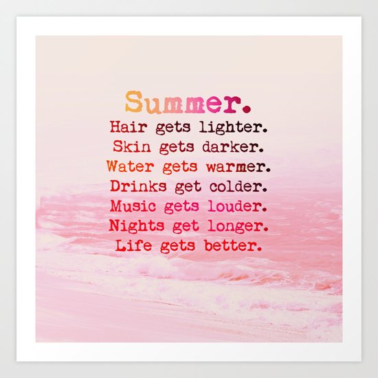 SUMMER IN PINK Art Print