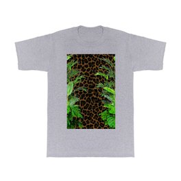 Jungle Leopard T Shirt | Jungleprint, Collage, Animallover, Exotic, Runway, Cat, Junglecat, Catlover, Animal, Palms 