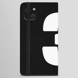3 (White & Black Number) iPhone Wallet Case