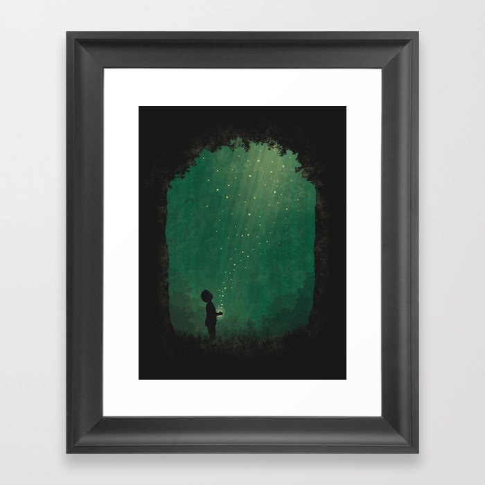 Fireflies Framed Art Print