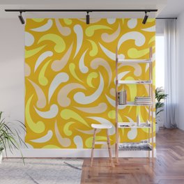Sunshine Abstract Swirls Wall Mural