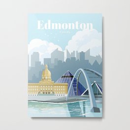 Edmonton Metal Print | Biking, July1St, Canadaday, Lighthouse, Ontheehteam, Theehteam, Windmill, Graphicdesign, Camping, Mapleleaf 