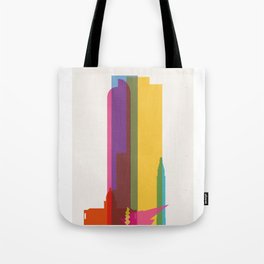 Shapes of Denver accurate to scale Tote Bag