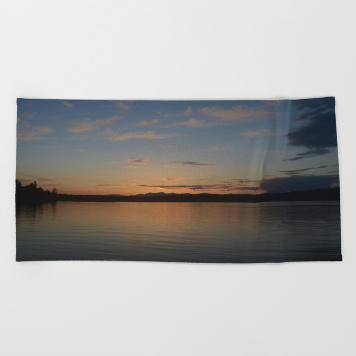 Fox Island Sunset Beach Towel