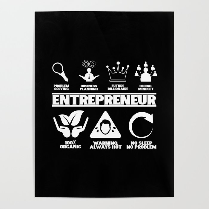 I Am An Entrepreneur Poster