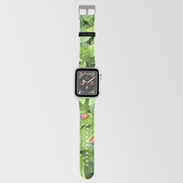 Mint Peppermint And Ladybugs Apple Watch Band