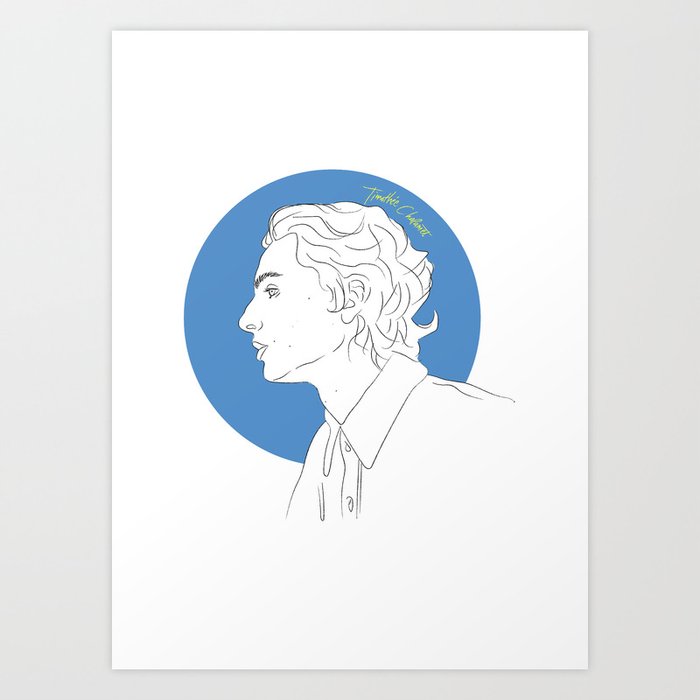 Call Me By Your Name Timothee Chalamet Art Print By Mchiribao Society6