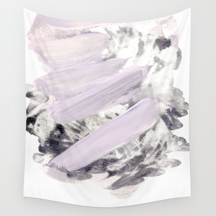 soft pink on grey Wall Tapestry
