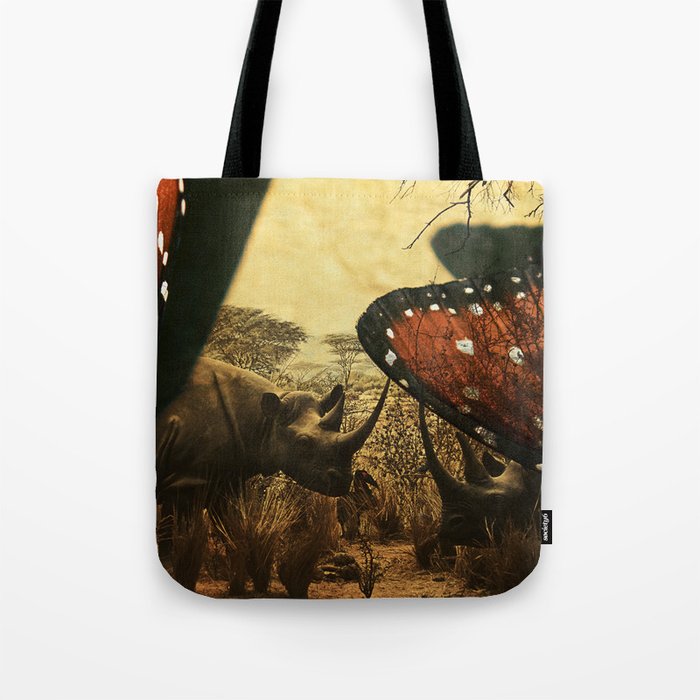 Diorama :: Rhinos Tote Bag