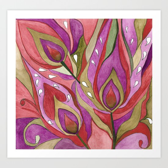A Feather Of The Zhar Bird . Art Print